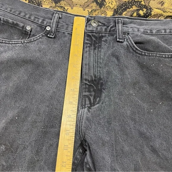 Vtg Y2K Nautica Jeans Mens Size 36x32 Baggy Black Skater Hip‎ Hop Actual - Picture 8 of 11